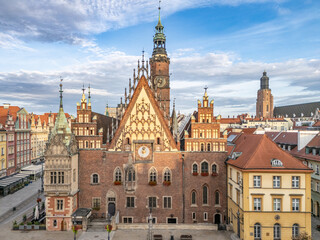 Fototapeta premium Wrocław widziany z lotu ptaka