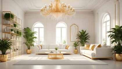 Fototapeta premium Photo interior modern design room 3d illustration