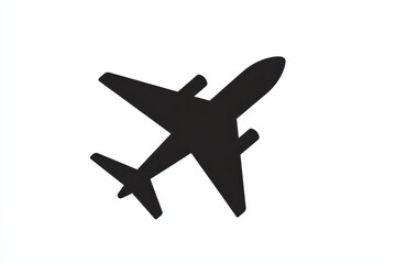 Silhouette of an aircraft flying against a plain background during daytime with clear skies above