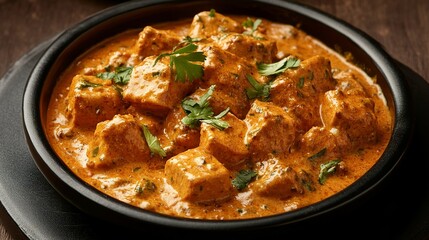 Studio shot of cheese tikka masala