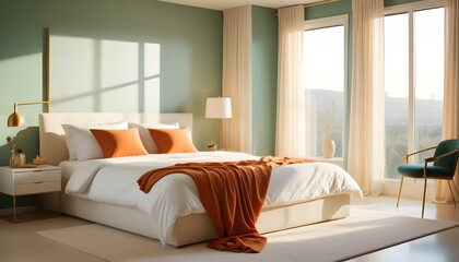 Photo interior modern design room 3d illustration