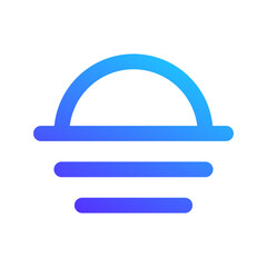 sunset gradient icon