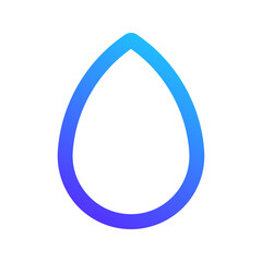 water drop gradient icon