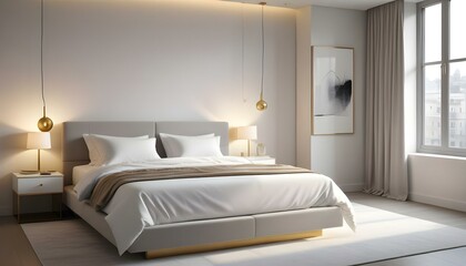 Photo interior modern design room 3d illustration