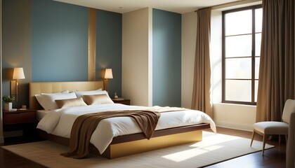 Photo interior modern design room 3d illustration