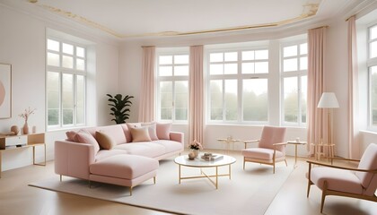 Photo interior modern design room 3d illustration