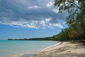 Tropical coastline on beautiful Mauritius, Indian Ocean