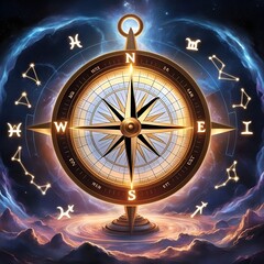 The Celestial Zodiac Compass: Guiding Stars of the Universe