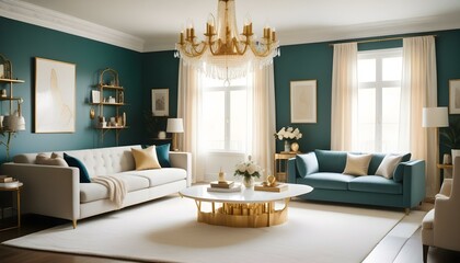 Photo interior modern design room 3d illustration