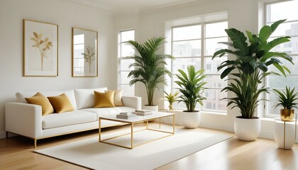 Photo interior modern design room 3d illustration