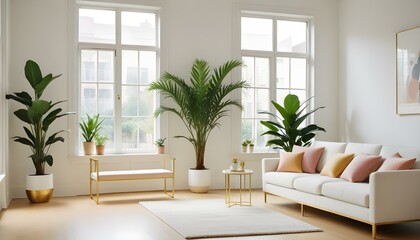 Photo interior modern design room 3d illustration