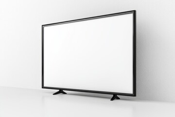 Fototapeta premium TV screen mockup on isolated background created with Generative AI