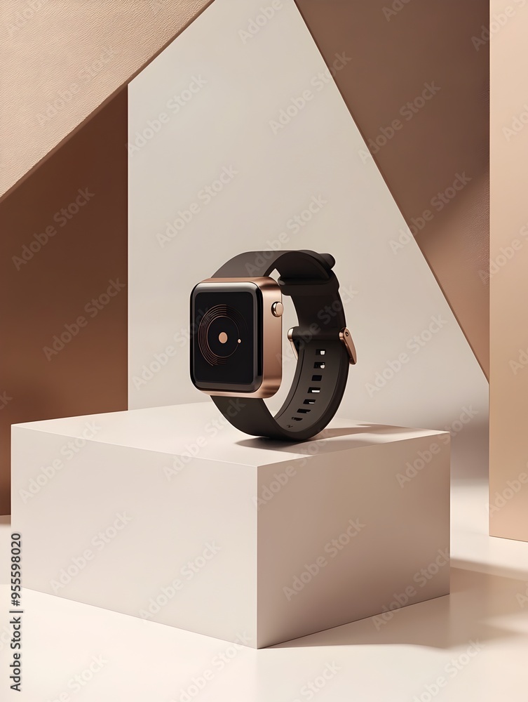 Aufkleber sophisticated smartwatch with seamless mobile optimized website and advanced biometric tracking