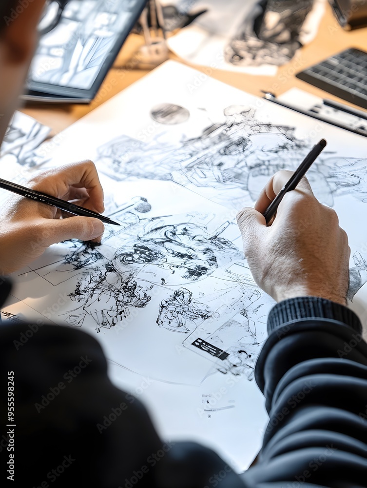 Poster creative director visualizes immersive web experience with digital prototypes and gestural