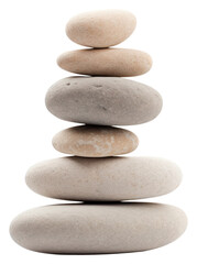 PNG  A seven stacked stone pebble rock white background.