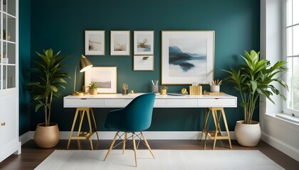 Photo interior modern design room 3d illustration