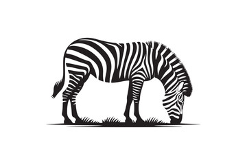 Zebra silhouette vector illustration, Zebra silhouette vector, zebra vector png
