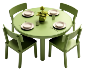 PNG Furniture table chair plate.