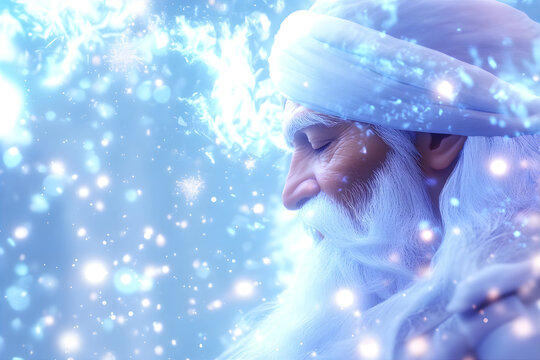 Guru nanak jayanti Gurpurab. Guru Nanak`s Prakash Utsav greeting banner. Guru Nanak Jayanti. Guru Nanak birthday. Founder of Sikhism concept.