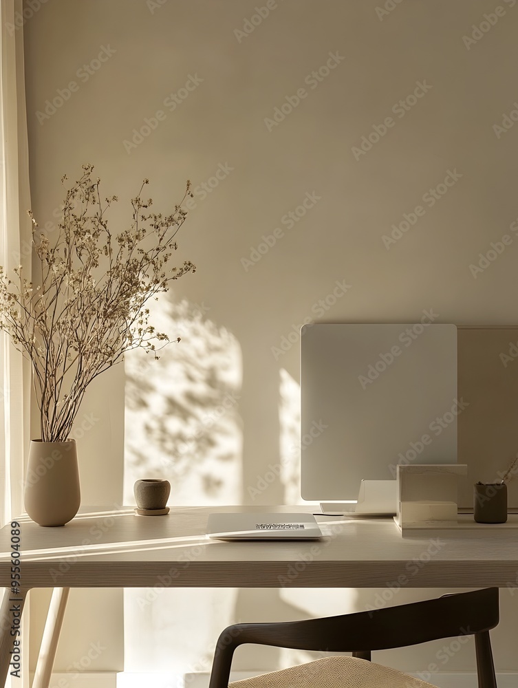 Poster streamlined and user centric website design with a minimalist and refined aesthetic