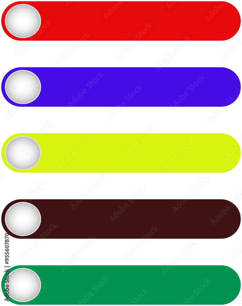 Aufkleber banner strip icon set - high-resolution web button icons for ui/ux design, ideal for website navigat