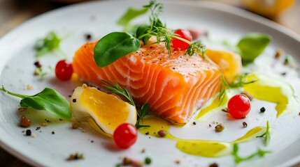 Plated Smoked Salmon