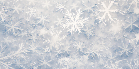 a thin frosty pattern on the window pane