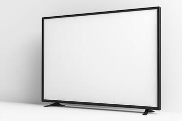 TV screen mockup on isolated background created with Generative AI