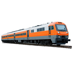 Obraz premium train on the railway transparent png