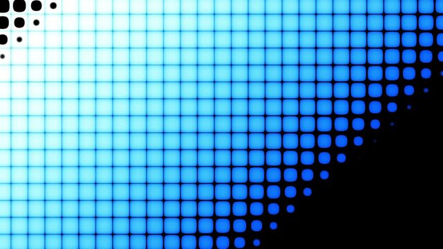 4k Looping Abstract dynamic with white dots squares. Motion modern animation. Trendy wavy banner template. Texture halftone dots pattern. Dotted