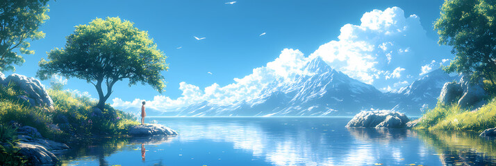 Anime Goes Green &ndash; Eco-Friendly Art with Plants and Sustainability Themes