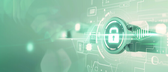 Fototapeta premium Innovative Secure Communication Network Enhancing Data Protection and System Security in Modern Infrastructure 