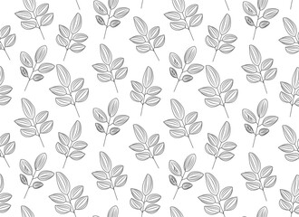 seamless pattern with outline leaps 