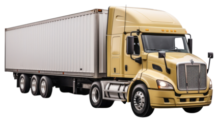 PNG Full cargo truck transportation vehicle van.