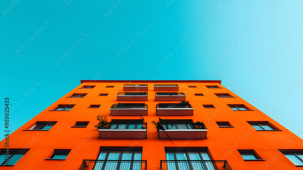 Poster brown concrete building per