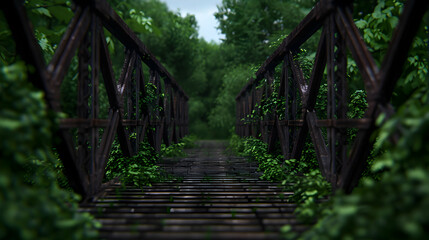 Obraz premium Bridge Nowhere. Made Blender .. Cycles.