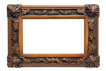 Art Deco Picture Frames. Blank Wooden Frame for Photos and Portraits