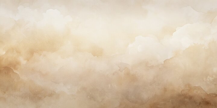 Soft, dreamy beige watercolor background with subtle texture and gentle gradient, evoking a sense of calming serenity