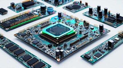 Stack of Electronic Components