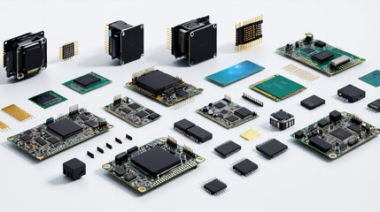Stack of Electronic Components