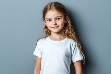 Obraz premium Girl T Shirt Designs. Clean and Fashionable Apparel Brand for Children