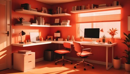 Photo interior modern design room 3d illustration