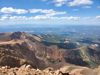 view from the mountains of colorado