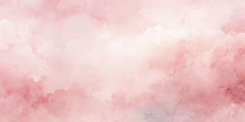 Fototapeta premium Soft, whimsical pastel pink watercolor background with delicate texture and subtle gradient, evoking a sense of serene