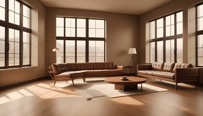 Photo interior modern design room 3d illustration