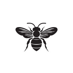 Fototapeta premium Bee in cartoon, doodle style . Image for t-shirt, web, mobile apps and ui. Isolated 2d vector illustration in logo, icon, sketch style, Eps 10, black and white. AI Generative