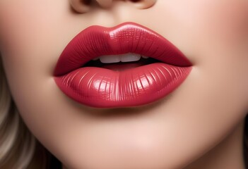 Fototapeta premium close up lips of woman