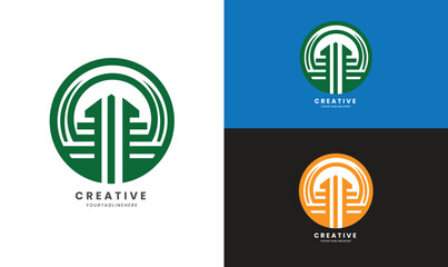 concept logo creative logo Industry log