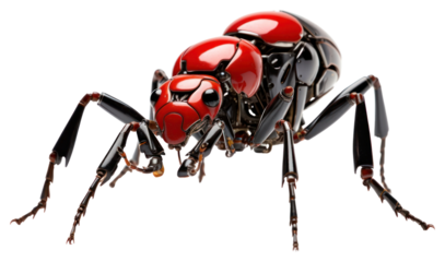 PNG Cyborg ant animal insect white background.