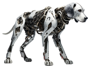 PNG Cyborg dog animal mammal pet.